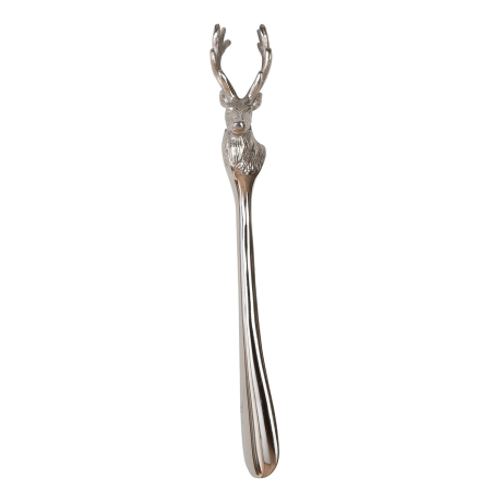 Pantofare - Incaltator, Cerb, "Lars", Aluminiu, culoare argintie, PU 2, L. 7 cm, l. 6 cm, H 41,5 cm