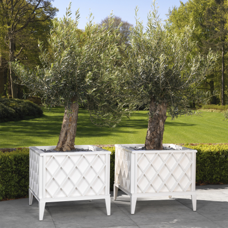 Jardinera de exterior Ocean Club alb, Dims: L. 76 | W. 76 | H. 69  (CM) [5]