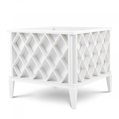 Jardinera de exterior Ocean Club alb, Dims: L. 76 | W. 76 | H. 69  (CM) [3]