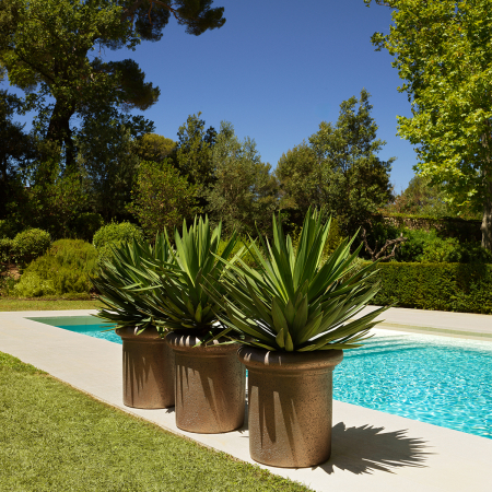 Jardiniera de exterior Verdon cu finisaj bronz |Ø 60 | H. 60 cm  [1]