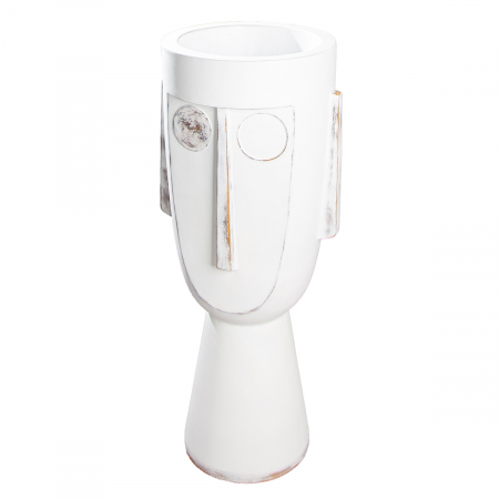 Jardiniera XXL, Față, Face, Fibră de sticlă, alb, PU 1, L. 40 cm, L. 45 cm, H. 106 cm VAZE SI GHIVECE - Jardiniera XXL, Față, Face, Fibră de sticlă, alb, PU 1, L. 40 cm, L. 45 cm, H. 106 cm