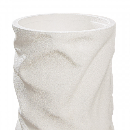 Jardiniera XXL, rotundă, Crush, Magnezia, alb, PU 1, H. 70 cm, D. 33 cm [1]
