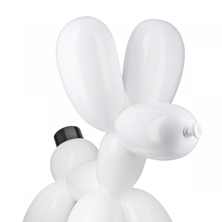 Lampă de masă, Balon, câine, Scotty, Polirășină, alb, PU 1, L. 16 cm, L. 41 cm, H. 35,5 cm [2]