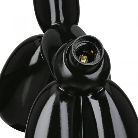 Lampă de masă, Balon, câine, Scotty, Polirășină, negru, PU 1, L. 16 cm, L. 41 cm, H. 35,5 cm [3]