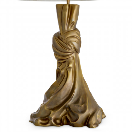 Lampă de masă, Banyan cu finisaj vintage din alamă cu abajur [6]
