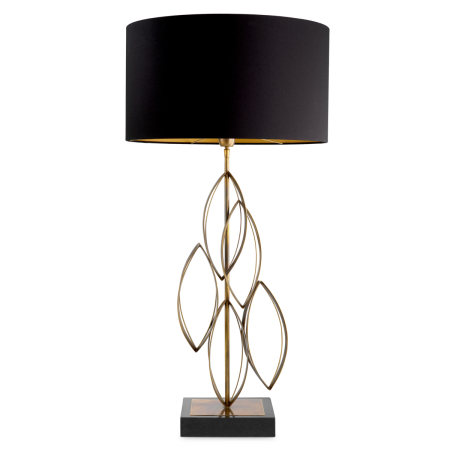 Lampa de masa Bellamont cu finisaj vintage din alama, Abajurul este inclus |W. 30 | max W. 55 | H. 106 cm [3]