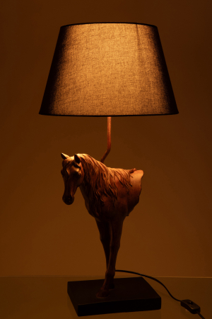 Lampa de masa, Cal, polirasina, maro inchis [3]
