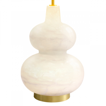 Lampă de masă, Cavo, finisaj din alamă cu aspect vintage, abajur inclus, Dims: W. 27 | max W. 45 | H. 73 (CM) [3]
