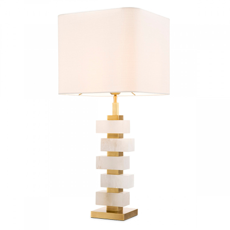 SALE % - Lampă de masă, Chihlimbar alabastru, abajur inclus, Dims: W. 14 | max W. 35 | H. 79.5  (CM)