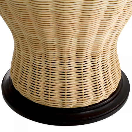Lampă de masă, Dupoint rattan natur, abajur inclus, Dims: W. 32 | max W. 66.5 | max D. 66.5 | H. 95.5  (CM) [4]