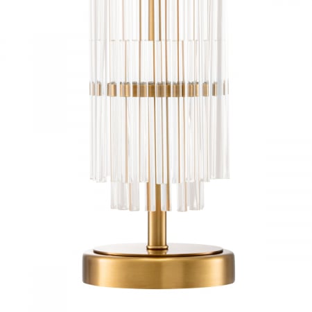 Lampă de masă, East, finisaj din alamă cu aspect vintage, abajur inclus, Dims: W. 13 | max W. 45 | H. 78  (CM) [4]