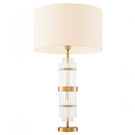 Lampă de masă, East, finisaj din alamă cu aspect vintage, abajur inclus, Dims: W. 13 | max W. 45 | H. 78  (CM) [2]