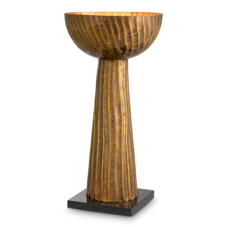 Veioze - Lampa de masa Fenwick cu finisaj vintage din alama |Ø 30 | H. 60.5 cm 