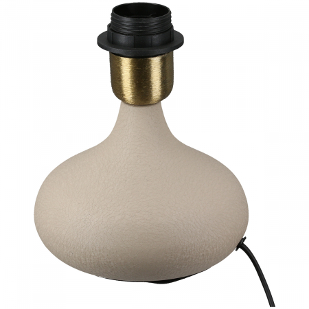 Lampă de masă, Fier, bej, PU 1, H 24 cm, D 18 cm [1]
