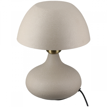 ILUMINAT - Lampă de masă, Fier, bej, PU 1, H 24 cm, D 18 cm
