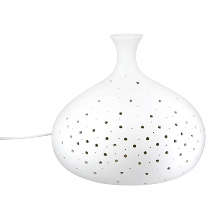 ILUMINAT - Lampă de masă, Galaxy, Porțelan, alb, PU 1, H. 21 cm, D. 22 cm