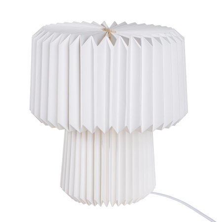 ILUMINAT - Lampa de masa, Geometrica, "Formato", ondulata, Hartie, alb, PU 3, H 31 cm, A. 28 cm