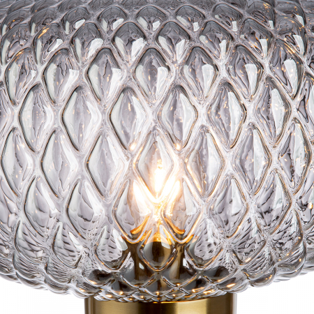 Lampa de masa, Glamour, model diamant, Sticla, Metal, auriu, PU 1, H. 50 cm, D. 29 cm [2]