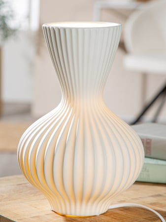 Lampă de masă, Greta, Porțelan, alb, PU 1, H. 29,5 cm, D. 20 cm [3]