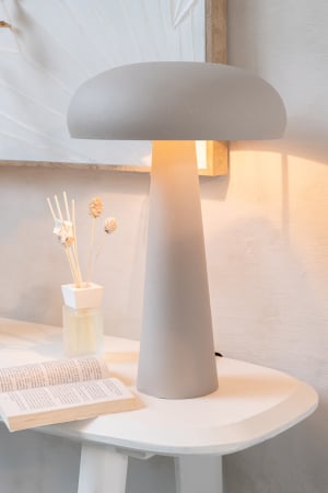 SALE % - Lampa de masa, gri, metal