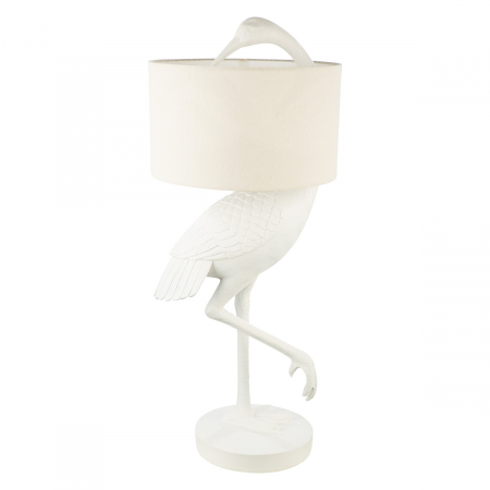 ILUMINAT - Lampă de masă, Heron, Rășină sintetică, alb, PU 1, H 76 cm, D 31 cm