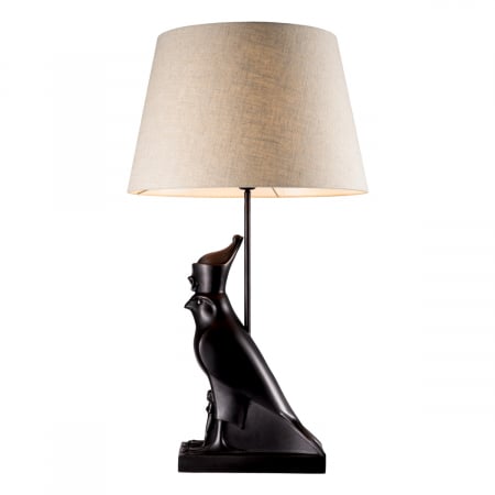Lampă de masă, Horus, finisaj bronz, abajur inclus, Dims: W. 15 | max W. 50 | H. 90  (CM) [2]