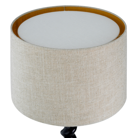 Lampa de masa Massimo cu finisaj negru piano, Abajurul este inclus |W. 6 | max W. 41 | H. 81 cm  [2]