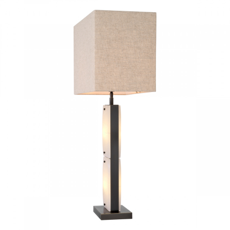 Lampă de masă, Ortiz, finisaj bronz, abajur inclus, Dims: W. 25 | max W. 50 | H. 95  (CM) [2]