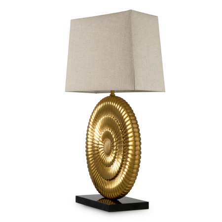 Lampa de masa Ramble cu finisaj auriu antic, Abajurul este inclus |W. 34.5 | max W. 40 | H. 67 cm  [3]