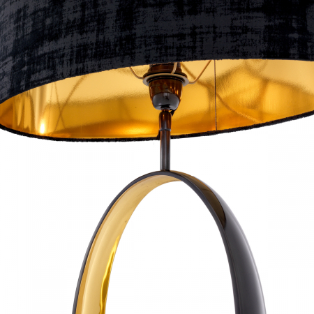 Lampă de masă, Saturnia finisaj gunmetal, abajur inclus, Dims: W. 18 | max W. 50.5 | H. 74  (CM) [5]