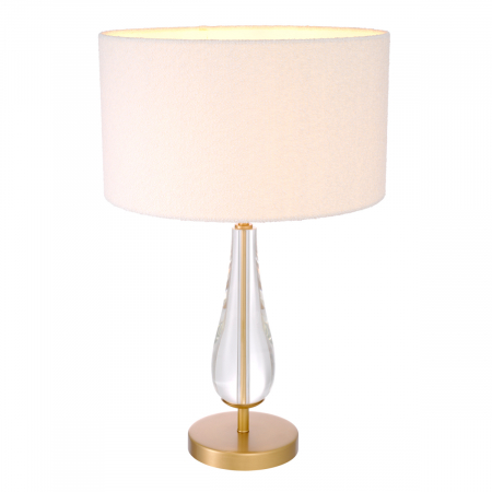 Lampă de masă, Stilla, finisaj din alamă cu aspect vintage, abajur inclus, Dims: W. 19 | max W. 45 | H. 70.5  (CM) [3]