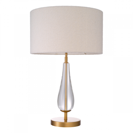 Lampă de masă, Stilla, finisaj din alamă cu aspect vintage, abajur inclus, Dims: W. 19 | max W. 45 | H. 70.5  (CM) [2]