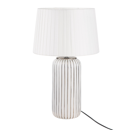 Lampa de masa, „Stripes”, cu dungi, ceramica, alb, PU 1, H 54,5 cm, A. 34 cm [3]