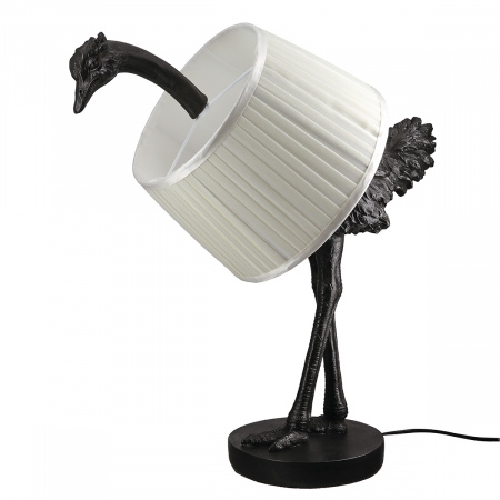 ILUMINAT - Lampă de masă, Struț, Rășină sintetică, gri, PU 1, L. 31 cm, L. 50 cm, H 58 cm