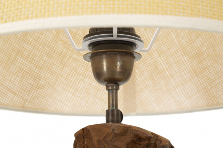 Lampă de masă, tec, KEPALA ø 35x69 cm [3]