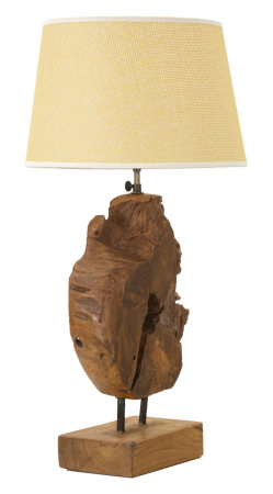 Lampă de masă, tec, KEPALA ø 35x69 cm [2]
