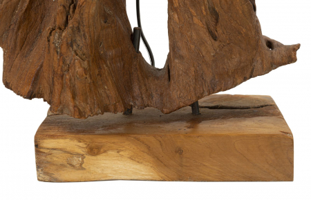 Lampă de masă, tec, KEPALA ø 35x80 cm [5]