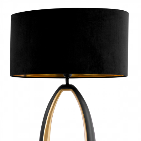 Lampă de masă, Volo finisaj gunmetal, abajur inclus, Dims: W. 24 | max W. 50.5 | H. 86.5  (CM) [4]