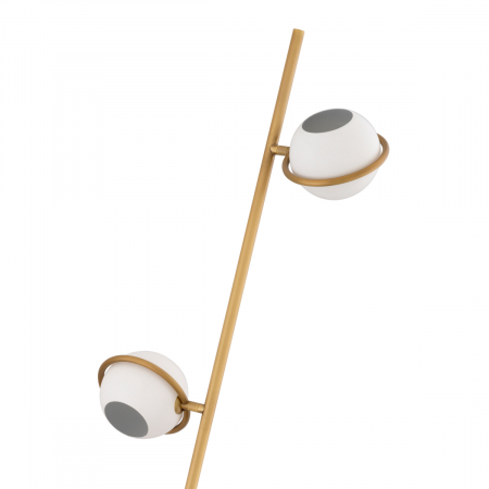 Lampă de podea Aprillia, finisaj din alamă cu aspect vintage, Dims: Ø 26 | H. 150  (CM) [3]
