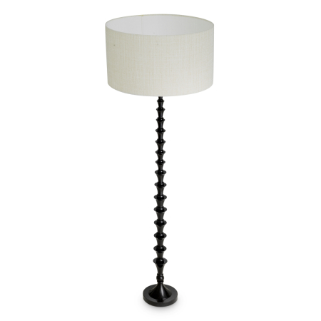 Lampa de podea Arabella cu finisaj negru pian, Abajurul este inclus |W. 17 | max W. 55 | H. 162.5 cm  [3]