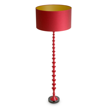 Lampa de podea Arabella finisaj rosu bordeaux cu abajur [3]