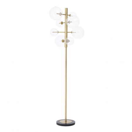 Lampă de podea Argento, finisaj din alamă cu aspect vintage, Dims: Ø 67 | H. 180  (CM) [1]
