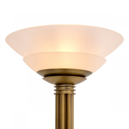 Lampă de podea Figaro, finisaj din alamă cu aspect vintage, Dims: W. 40 | max W. 60 | H. 195  (CM) [2]