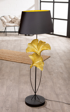 Lampă de podea, Ginkgo, Rășină sintetică, negru, PU 1, L. 30 cm, L. 50 cm, H 132 cm [3]