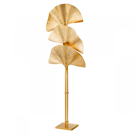 Lampadare - Lampă de podea Las Palmas alamă lustruită, Dims: W. 80 | H. 197  (CM)