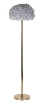 Lampadare - Lampa de podea subtire Feathers, gri, ø 43x170 cm