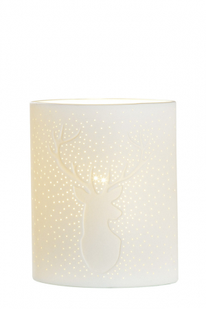 Lampa, DEER, Portelan, Alb, 9.5X16X20 cm [1]