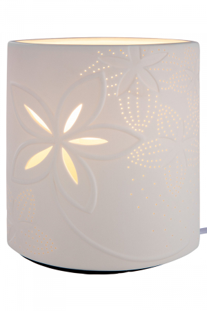 Lampa Ellip Lucky Moments, portelan, alb, 17x20x9 cm [1]