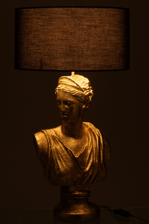 Lampa Lady Bust, Rasina, Auriu, 38.5X38.5X72 cm [2]