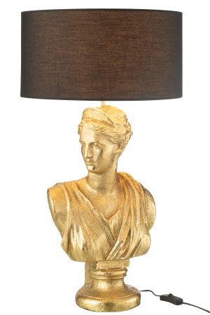 Lampa Lady Bust, Rasina, Auriu, 38.5X38.5X72 cm [5]
